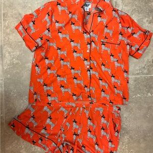 The Children's Place Orange Cheetah Pajama Set